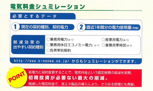 電気料金シミュレーション