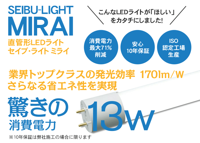 SEIBU-LIGHT MIRAI セイブ・ライト ミライ